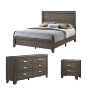 Anastasia Bedroom Sets - Modern Wood-Grain Finish