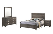 Anastasia Bedroom Sets - Modern Wood-Grain Finish
