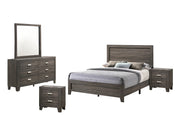 Anastasia Bedroom Sets - Modern Wood-Grain Finish