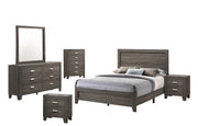 Anastasia Bedroom Sets - Modern Wood-Grain Finish