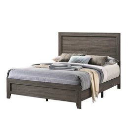 Anastasia Eastern King Size Bed - Modern Wood-Grain Finish
