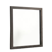 ANA Anastasia Bedroom Collection - Modern Rustic 6-Drawer Dresser and Mirror Set, Wide Wood Bedroom Vanity with Weathered Gray Finish