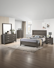 Anastasia Bedroom Sets - Modern Wood-Grain Finish