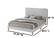 Corduroy Panel Bed Frame (B10-2)