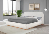 B16 & B17 Bouclé Upholstered Platform Bed Frame by Quality Living Furniture