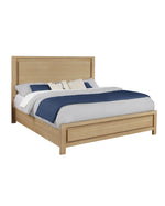 Natural Light Oak Wood Panel Bed (EK & QB) B730 by Quality Living Furniture