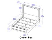 B730 Scandinavian Light Oak Bedroom Collection
