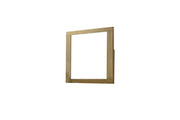B780 Nordic Oasis Modern Two-Tone Dresser and Mirror Set, Scandinavian Natural Wood & White Bedroom Vanity