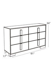 B780 Scandinavian Two Tone Natural Oak and White Bedroom Collection with LED Headboard