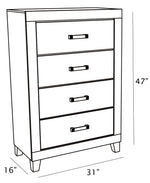 Traditional Rustic Gray Wood Grain Bedroom Set with Black Accents (B790) by Quality Living Furniture