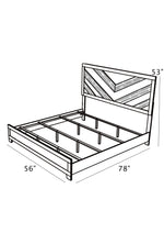 Traditional Rustic Gray Wood Grain Bedroom Set with Black Accents (B790) by Quality Living Furniture