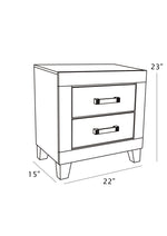Traditional Rustic Gray Wood Grain Bedroom Set with Black Accents (B790) by Quality Living Furniture