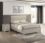 B830 Modern Farmhouse Greige Rustic Oak Bedroom Collection