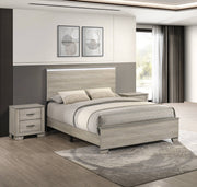 B830 Modern Farmhouse Greige Rustic Oak Bedroom Collection