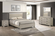 B830 Modern Farmhouse Greige Rustic Oak Bedroom Collection