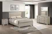 B830 Modern Farmhouse Greige Rustic Oak Bedroom Collection