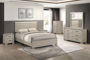 B830 Modern Farmhouse Greige Rustic Oak Bedroom Collection
