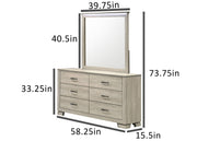 B830 Modern Farmhouse Greige Rustic Oak Bedroom Collection