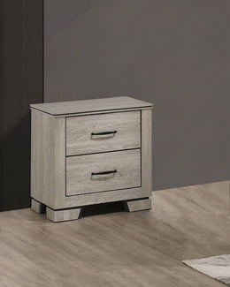B830 Modern Farmhouse Greige Rustic Oak Bedroom Collection by Quality Living Furniture