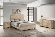 B831 Scandinavian Farmhouse Light Brown Oak Bedroom Collection