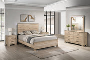 B831 Scandinavian Farmhouse Light Brown Oak Bedroom Collection