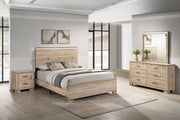B831 Scandinavian Farmhouse Light Brown Oak Bedroom Collection