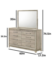 B840 Majestic Weathered Greige Bedroom Collection with Tall Panel Headboard