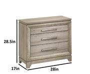 B840 Majestic Weathered Greige Bedroom Collection with Tall Panel Headboard