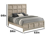 B840 Majestic Weathered Greige Bedroom Collection with Tall Panel Headboard