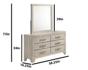 B860 Modern Rustic Gray Oak Bedroom Collection