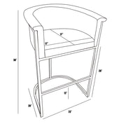 SC010-7, CH010-7, & BS010-7: Modern Boucle Fabric Chairs with U-Shaped Chrome Legs (Set of 2)