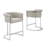 BS010-13 Boucle Fabric Side Chair with Metal Frame