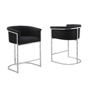 BS010-13 Boucle Fabric Side Chair with Metal Frame