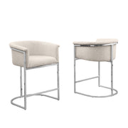 BS010-13 Boucle Fabric Side Chair with Metal Frame