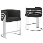 SC020-7, CH020-7, & BS020-7: Modern Teddy Fabric Chairs with Chrome Base