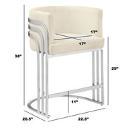 SC020-7, CH020-7, & BS020-7: Modern Teddy Fabric Chairs with Chrome Base