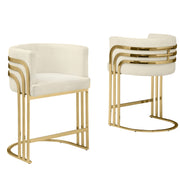 SC020-7, CH020-7, & BS020-7: Modern Teddy Fabric Chairs with Chrome Base