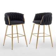 SC265-7, CH265-7, & BS265-7: Braided Barrel Chairs in Boucle Fabric