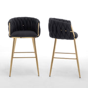 SC265-7, CH265-7, & BS265-7: Braided Barrel Chairs in Boucle Fabric