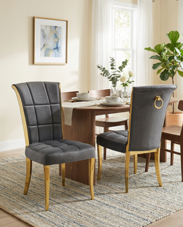 SC324 Majestic Oversized Velvet Accent Dining Chair, 40