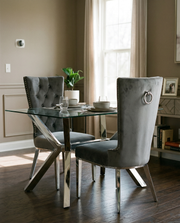 SC330 Majestic Oversized Velvet Accent Dining Chair, 42