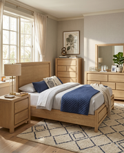 B730 Scandinavian Light Oak Bedroom Collection