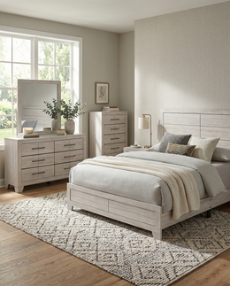 B860 Modern Rustic Gray Oak Bedroom Collection