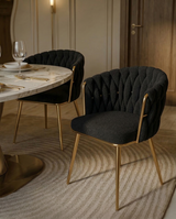 CH265 Modern Teddy Fabric Counter Height Bar Stool with Radiant Gold Chrome Legs | 23