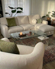 S20 Velvet Corduroy Reversible Sleeper Sectional Sofa with Pull-Out Bed, Storage Chaise and Cup Holders, L-Shaped Couch