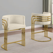 SC020-7, CH020-7, & BS020-7: Modern Teddy Fabric Chairs with Chrome Base