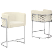 SC030-7, CH030-7, & BS030-7: Modern Teddy Fabric Chairs with Honey Comb Back Design