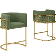 SC030-7, CH030-7, & BS030-7: Modern Teddy Fabric Chairs with Honey Comb Back Design