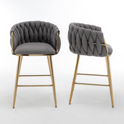 SC265-7, CH265-7, & BS265-7: Braided Barrel Chairs in Boucle Fabric