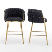 SC265-7, CH265-7, & BS265-7: Braided Barrel Chairs in Boucle Fabric